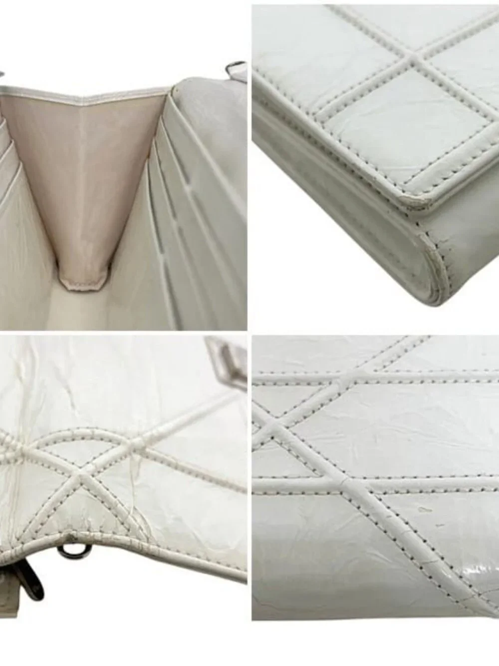 Dior Shoulder Wallet White Diorama